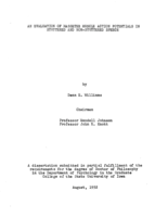 An evaluation of masseter muscle action potentials in stuttered and non-stuttered speech