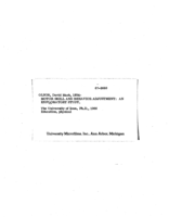 Motor skill and behavior adjustment: an exploratory study