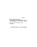 An analysis of the changing spatial relationships of Iowa towns: 1900-1960