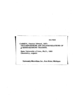 Decompositions and polymerizations of P-benzoquinone diazides