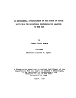 An experimental investigation of the effect of hunger drive upon the brightness discrimination learning of the rat