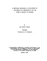 An empirical investigation of the effects of nonnormality and heterogeneity upon the F-test of analysis of variance