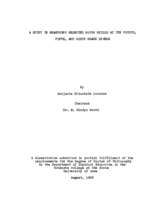 A study in measuring selected motor skills at the fourth, fifth, and sixth grade levels
