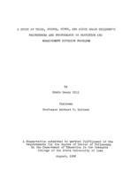 A study of third, fourth, fifth, and sixth grade children's preferences and performance on partition and measurement division problems