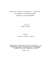 Performance in eyelid conditioning as a function of the intensity of the unconditioned stimulus in prior conditioning