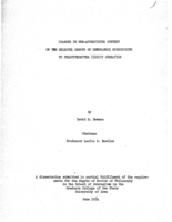 Changes in non-advertising content of two selected groups of newspapers subscribing to teletypesetter curcuit operation
