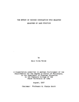 The effect of reduced circulation upon selected measures of hand function