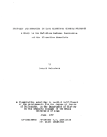 Prophecy and humanism in late fifteenth century Florence: a study in the relations between Savonarola and the Florentine humanists