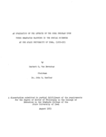 An evaluation of the effects of the core program upon those graduates majoring in the social sciences at the State University of Iowa. (1950-52)