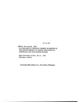 An analysis of certain common elements in the development of public education in Australia and the United States