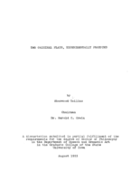 Two original plays, experimentally produced
