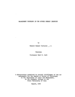 Management problems in the atomic energy industry