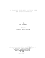 The viscosity of dilute aqueous solutions of bovine serum albumin and ribonuclease