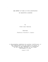 The effect of time of food deprivation on selective learning
