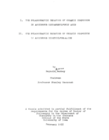 I. The polarographic behavior of organic compounds in anhydrous methanesulfonic acid.: II. The polarographic behavior of organic compounds in anhydrous dimethylformamide