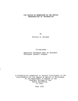 The factor of relevance in the serial reproduction of information