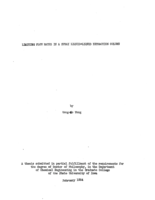 Limiting flow rates in a spray liquid-extraction column