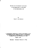 The effects of riboflavin deficiency on the metabolism of tryptophan in the experimental rat