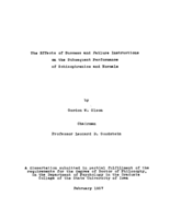 The effects of success and failure instructions on the subsequent performance of schizophrenics and normals