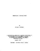 George Ade: a critical study