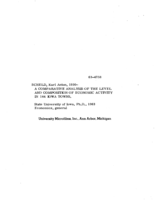 A comparative analysis of the level and composition of economic activity in 144 Iowa towns