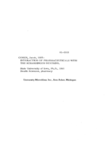 Interaction of pharmaceuticals with the Schardinger dextrins