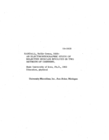 An electromyographic study of selected muscles involved in two methods of chinning