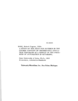 A study of the need for revision in the course content of distributive education programs as a result of the progress of automation in retailing