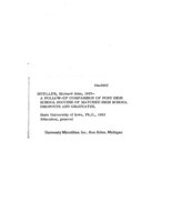 A follow-up comparison of post high school success of matched high school dropouts and graduates
