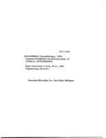 Characteristics of separation at conical afterbodies