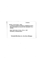 A survey study of some administrative relationships in selected Quaker colleges