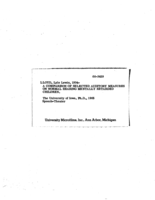 A comparison of selected auditory measures on normal hearing mentally retarded children