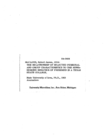 The relationship of selected personal and group characteristics to the news-seeking behavior of freshmen in a Texas state college