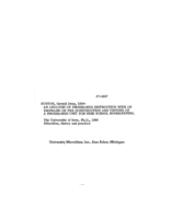 An analysis of programmed instruction with an emphasis on the construction and testing of a programed unit for high school bookkeeping