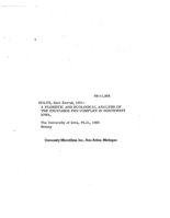 A floristic and ecological analysis of the excelsior fen complex in northwest Iowa