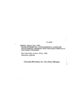Effectiveness of a supplemental language development program for educable mentally retarded children