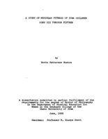A study of muscular fitness of Iowa children ages six through fifteen
