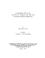 An experimental study of the acquisition of information from three types of recorded televised presentations