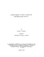A factor analysis of tests of balance and semicircular-canal function