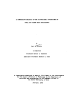 A comparative analysis of the occupational aspirations of rural and urban negro adolescents
