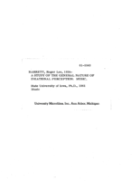 A study of the general nature of ideational perception: music