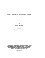 George D. Herron and the Socialist clergy, 1890-1914
