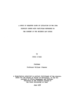 A study of selected cases of litigation in two Iowa district courts with particular reference to the content of the business law course