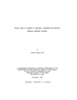 Social class of parents of custodial, trainable and educable mentally retarded children