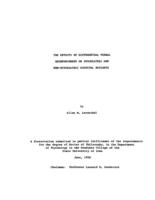 The effects of differential verbal reinforcement on psychiatric and nonpsychiatric hospital patients