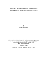 The effect of muscle strength and endurance development on blood flow in human subjects