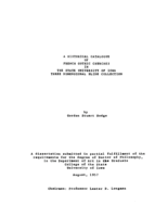 A historical catalogue of French Gothic churches in the State University of Iowa three dimensional slide collection