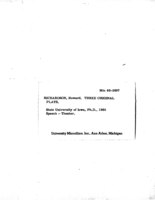 Three original plays
