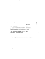 A basis for development of school personnel accounting systems