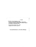A study of elementary school children's interpretation of literature under various patterns of presentation